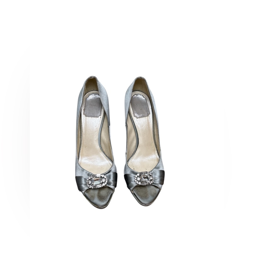 FINAL SALE‼️ Christian Dior satin diamond heels size 38